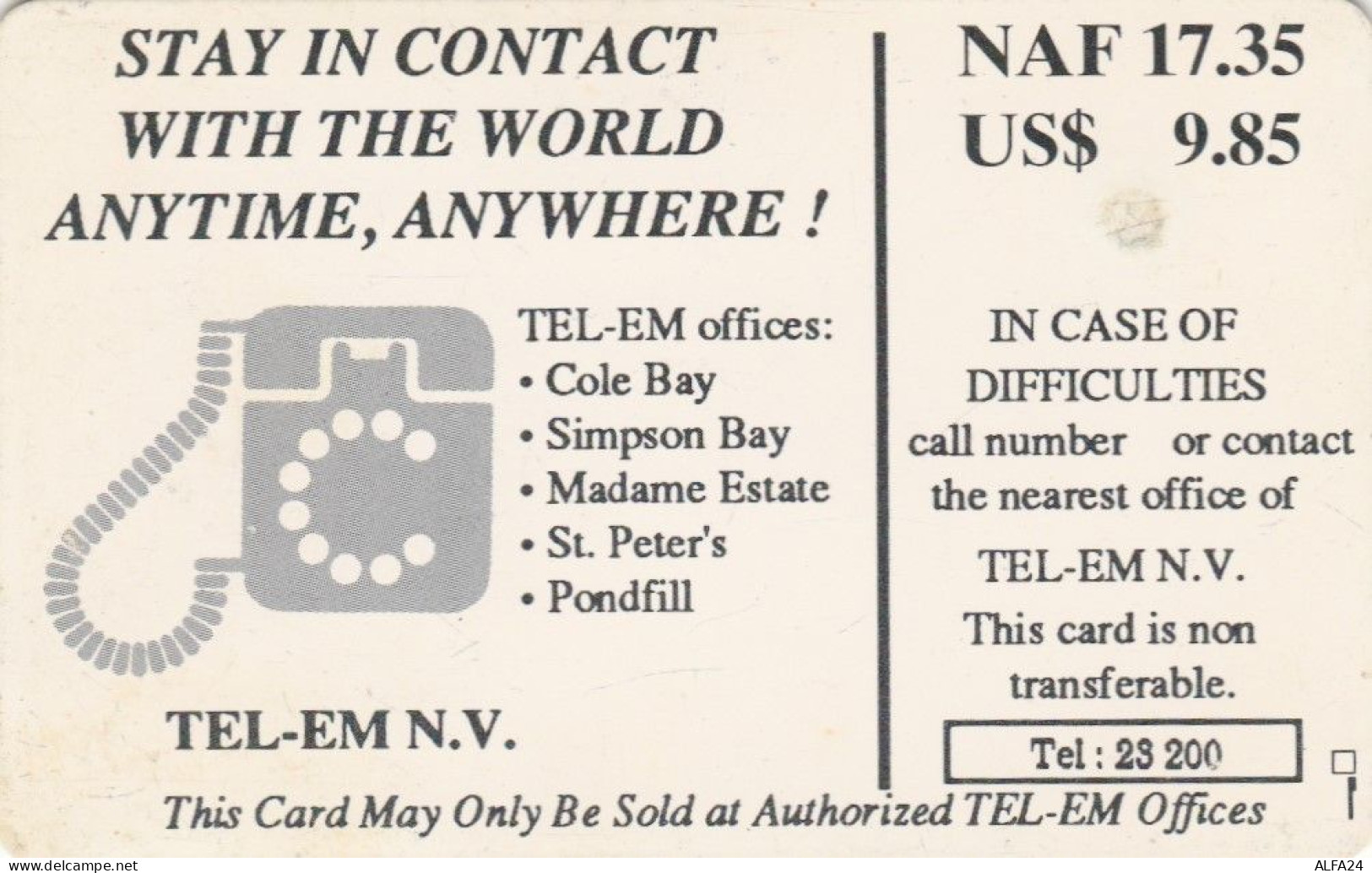 PHONE CARD ANTILLE OLANDESI ST MARTIN (E78.28.8 - Antilles (Neérlandaises)