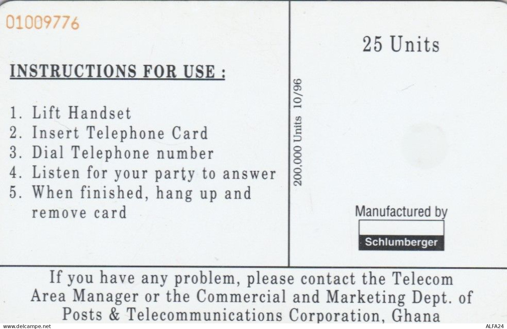 PHONE CARD GHANA (E78.20.3 - Ghana