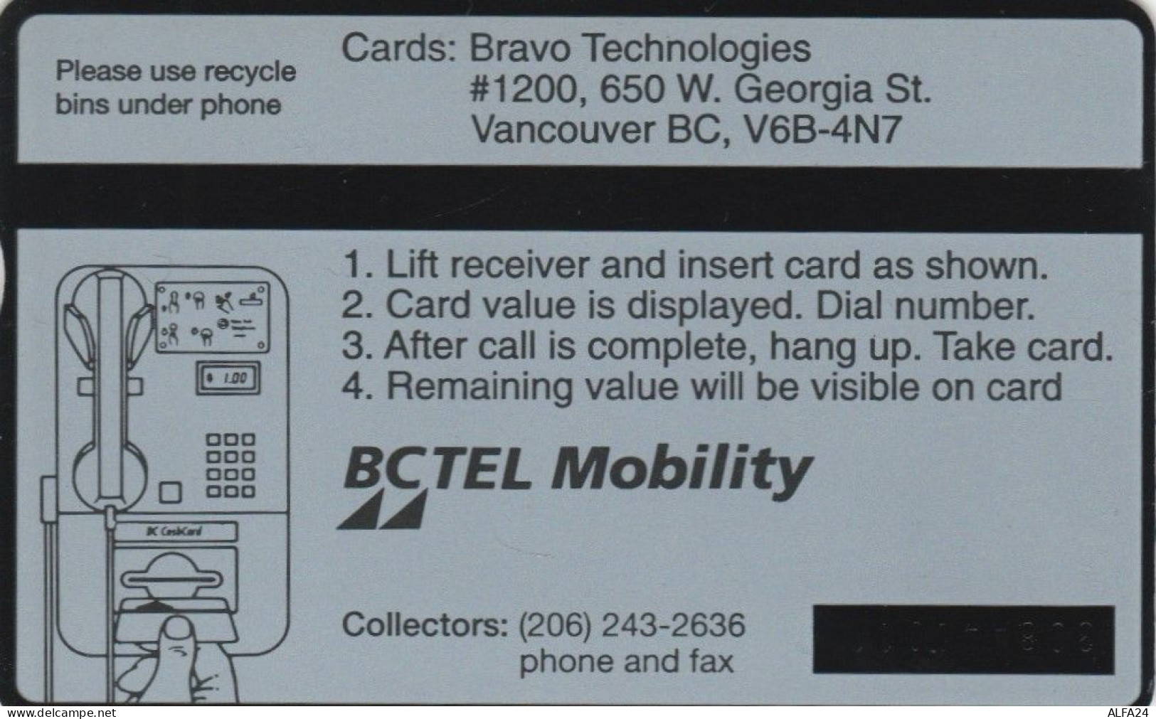 PHONE CARD CANADA (E78.13.2 - Canada