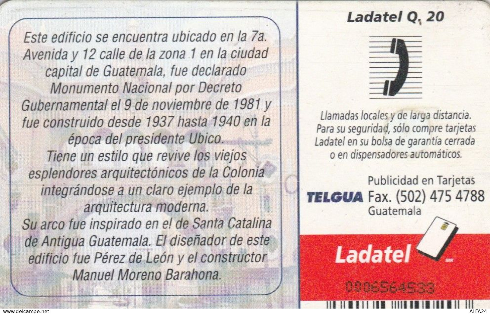 PHONE CARD GUATEMALA (E78.7.5 - Guatemala