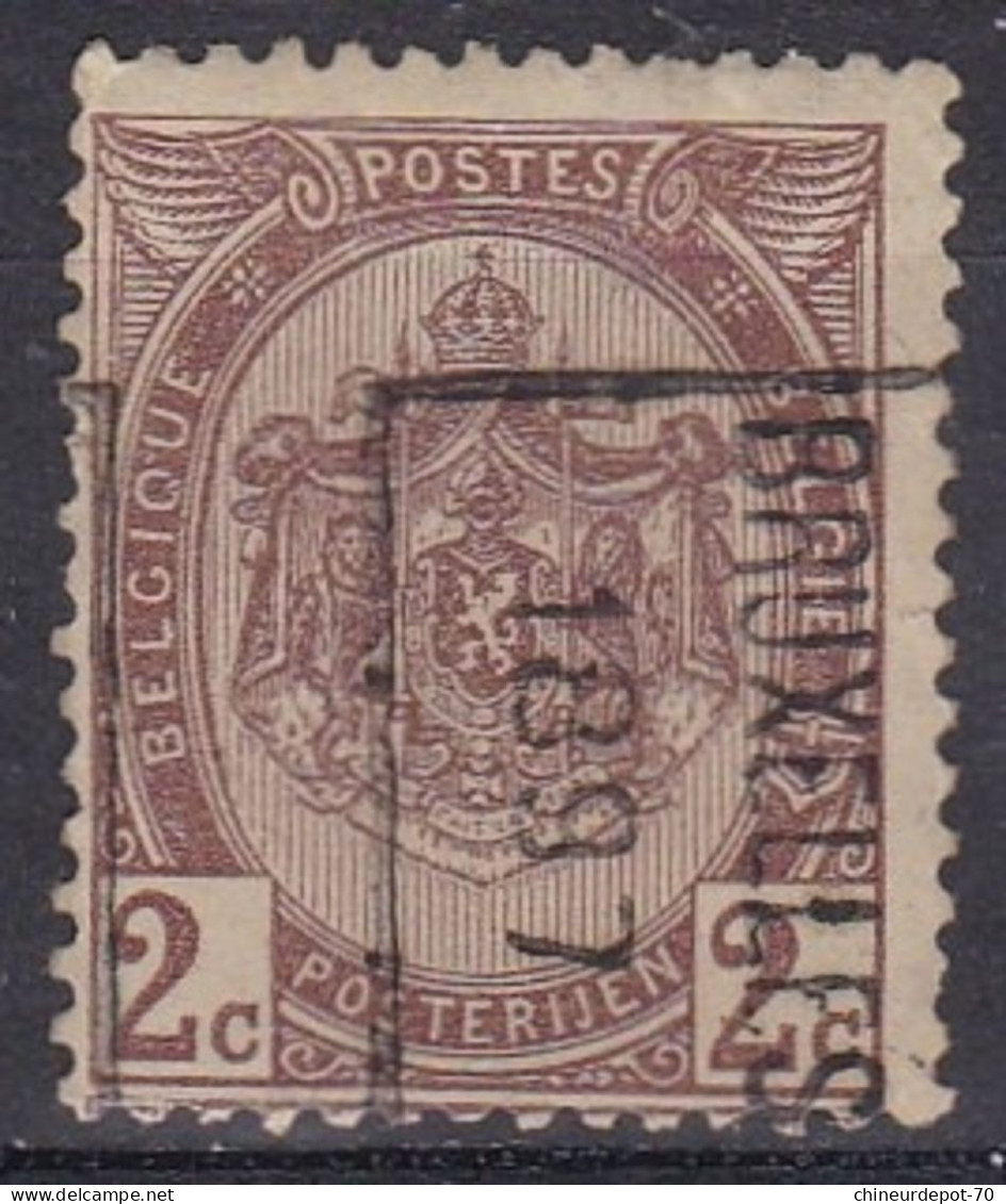 PREO ROULETTES ARMOIRIES POSITION B BRUXELLES 1897 - Rollenmarken 1894-99