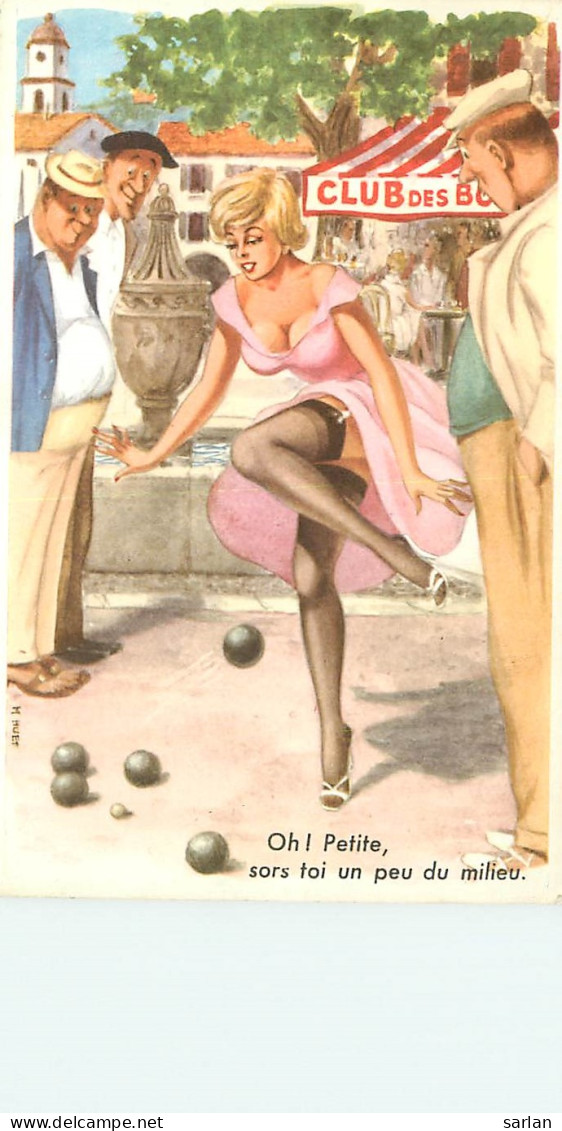 Pétanque Boules Fanny  , Illustration De  M Huet , * LC 377 81 - Bowls