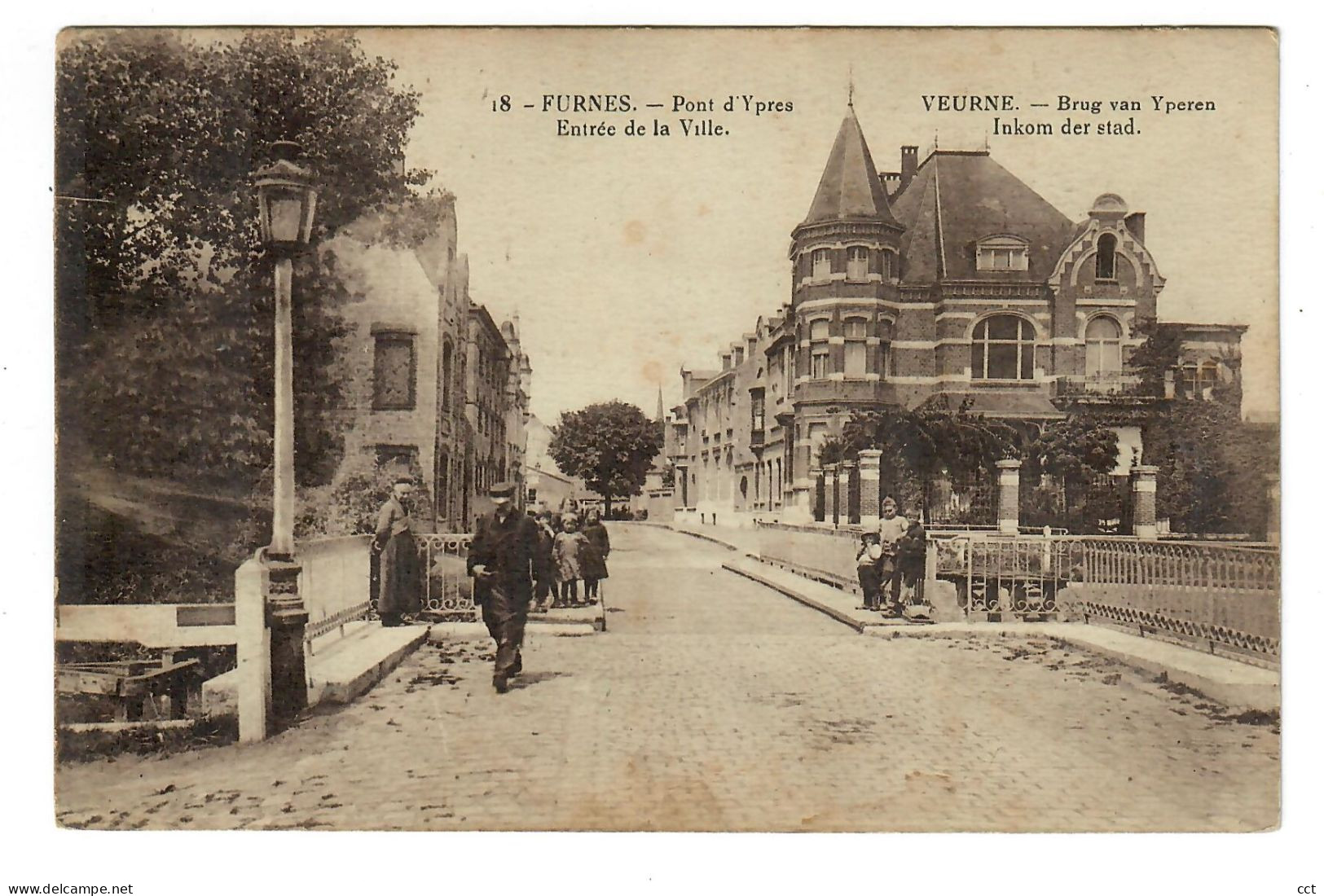 Furnes  Veurne  Pont D'Ypres  Entrée De La Ville   Edit Georges N° 18 - Veurne