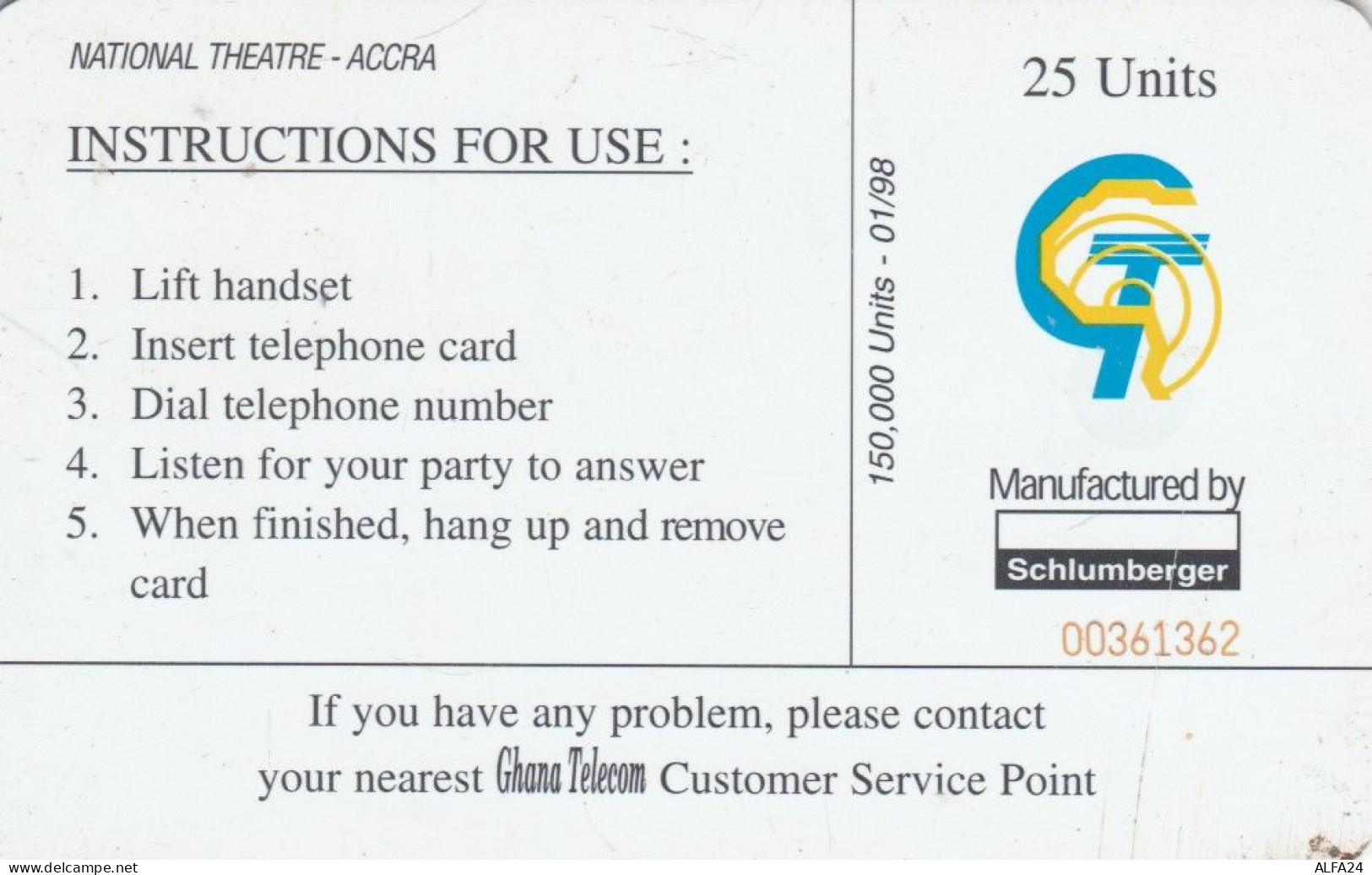 PHONE CARD GHANA (E79.55.3 - Ghana