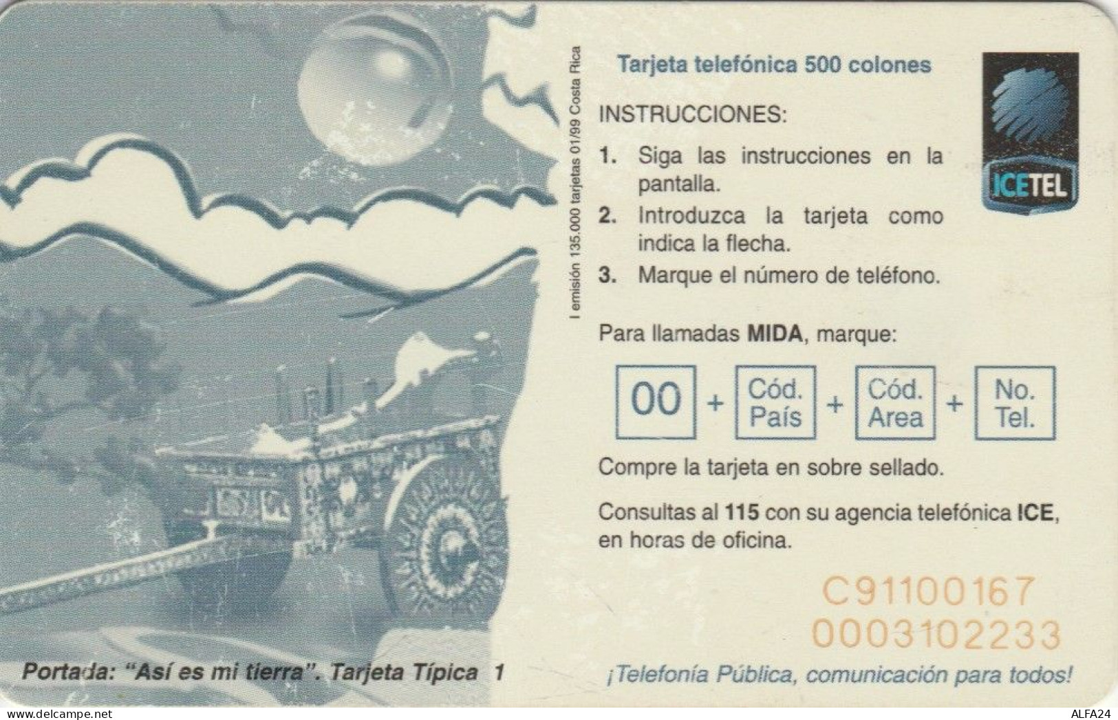 PHONE CARD COSTARICA (E79.49.1 - Costa Rica
