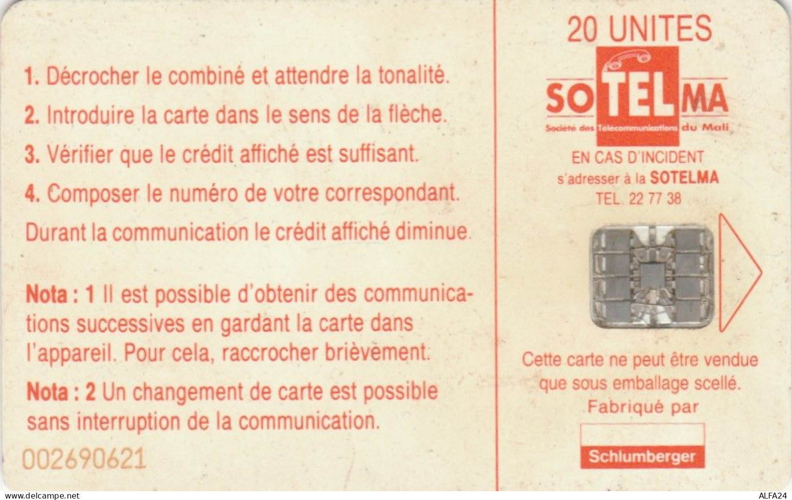 PHONE CARD MALI (E79.18.8 - Mali