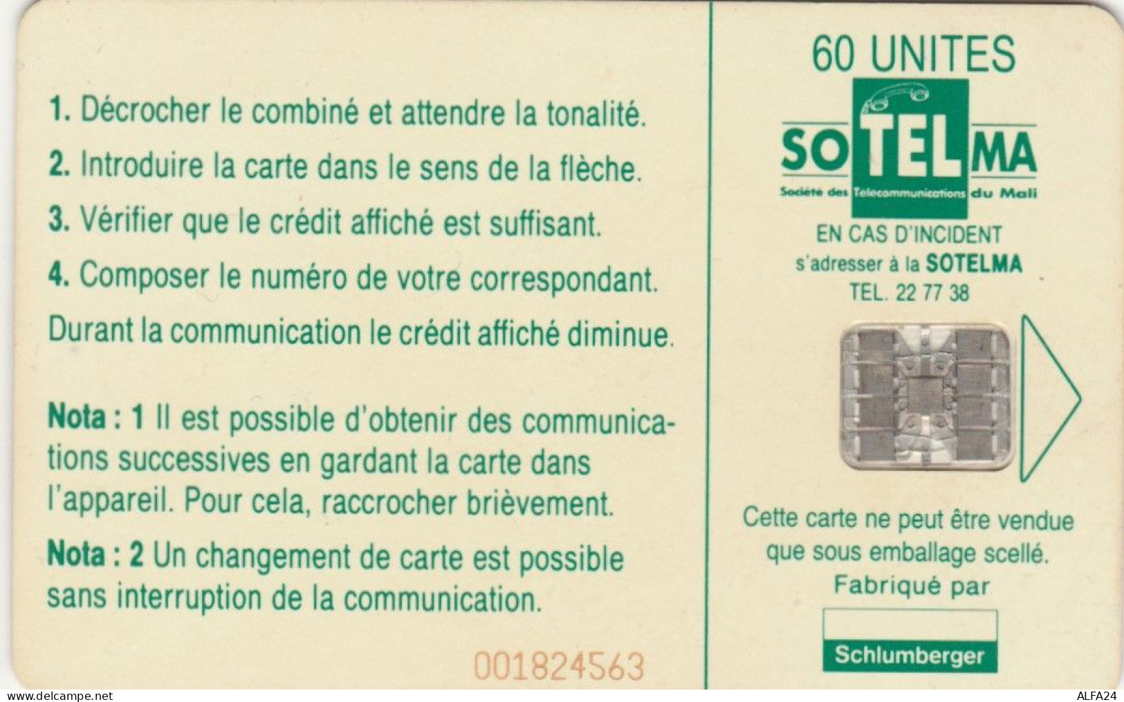 PHONE CARD MALI (E79.17.2 - Mali