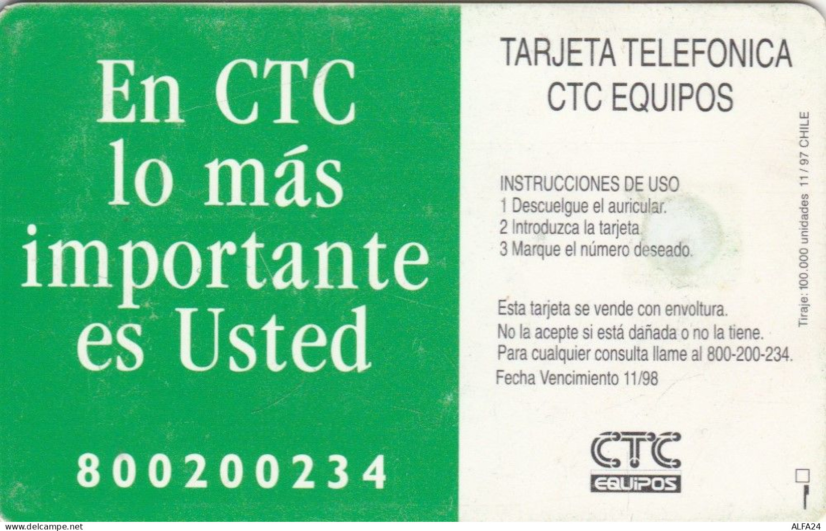 PHONE CARD CILE (E79.15.1 - Chile