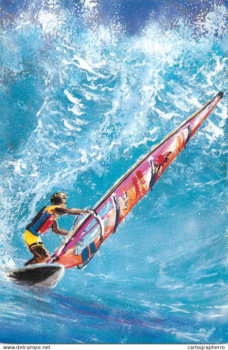 Sports Postcard Water Sport Surf - Ski Nautique