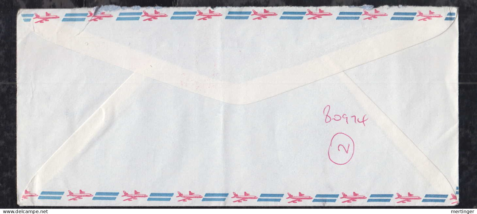 New Zealand 1978 Meter Airmail Cover 35c UPPER HUTT To Bideford England Central Institute Of Technology - Briefe U. Dokumente