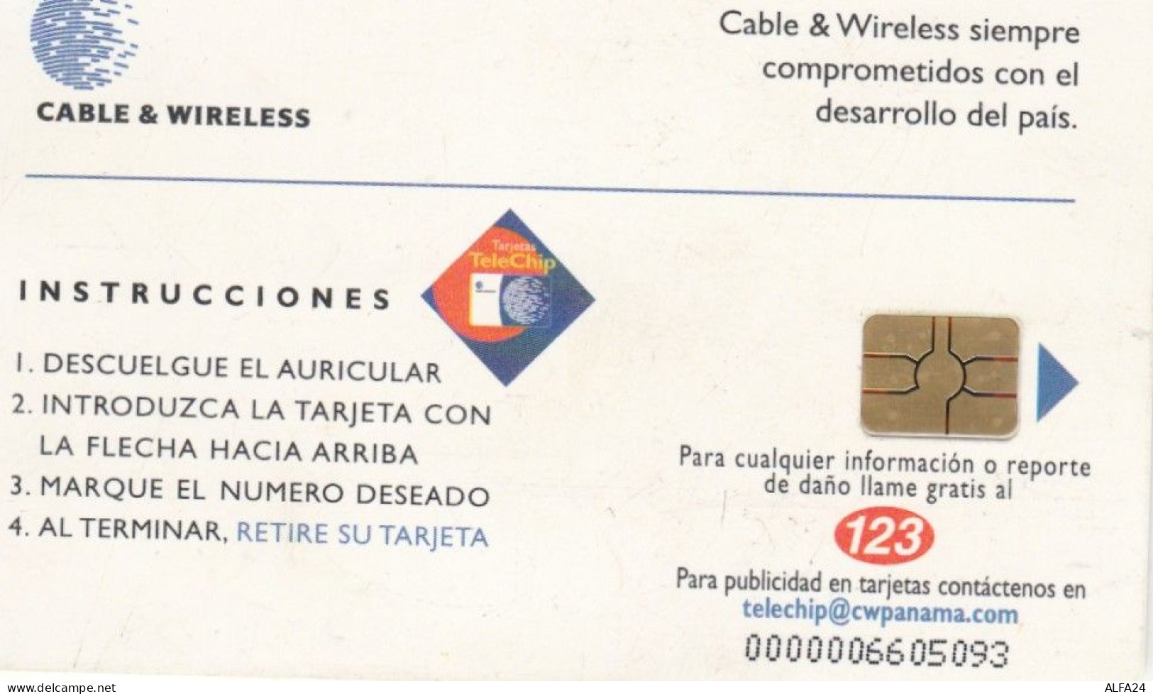 PHONE CARD PANAMA (E82.26.5 - Panamá