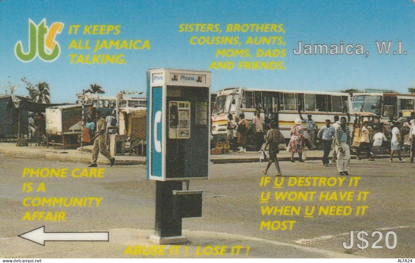 PHONE CARD GIAMAICA (E82.17.3 - Jamaica