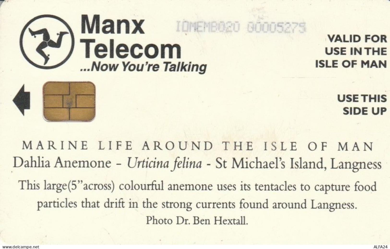 PHONE CARD ISOLA MAN (E82.9.6 - Eiland Man
