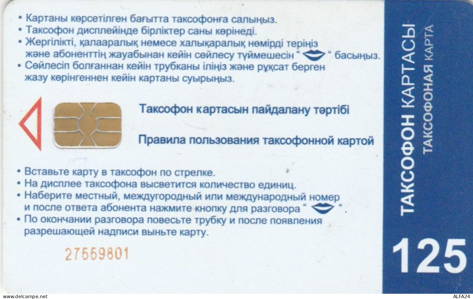 PHONE CARD KAZAKISTAN (E82.2.8 - Kazajstán