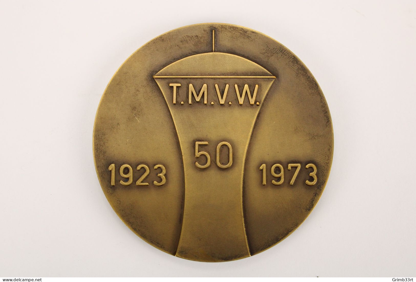 Georg Vindevogel - Medaille 50 Jaar T.M.V.W. - Getekend: Georg Vindevogel 73 - (7 Cm) - Autres & Non Classés