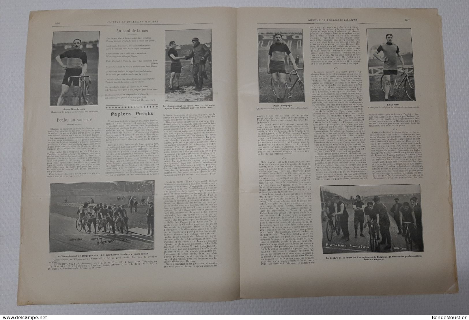 Journal De Bruxelles Illustré - Evêque S.G.Mgr Stillemans - Cyclisme  Manpaye - Otto -Michiels - Vanbever - 1914. - Informations Générales
