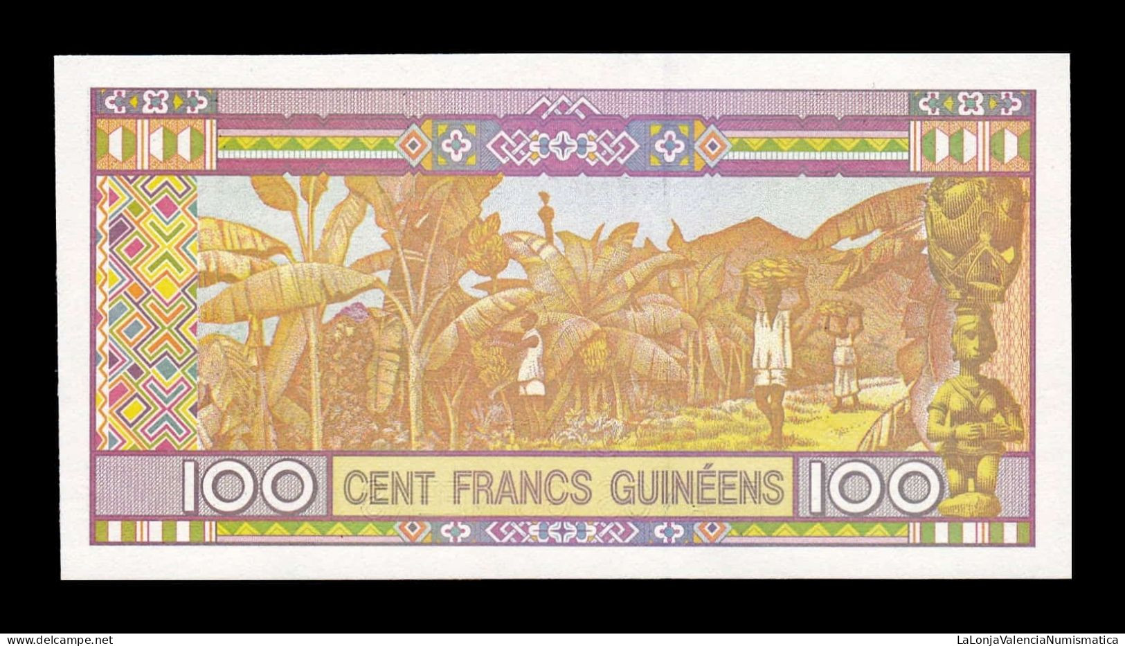 Guinea 100 Francs 2012 Pick 35b Sc Unc - Guinee