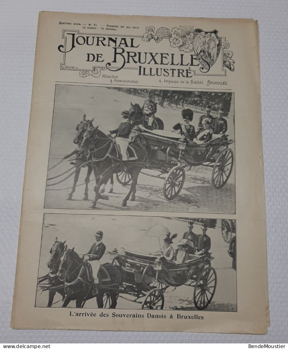 Journal De Bruxelles Illustré - Souverains Danois à Bruxelles - Concours Hippique - Union Coloniale - 1914. - Testi Generali