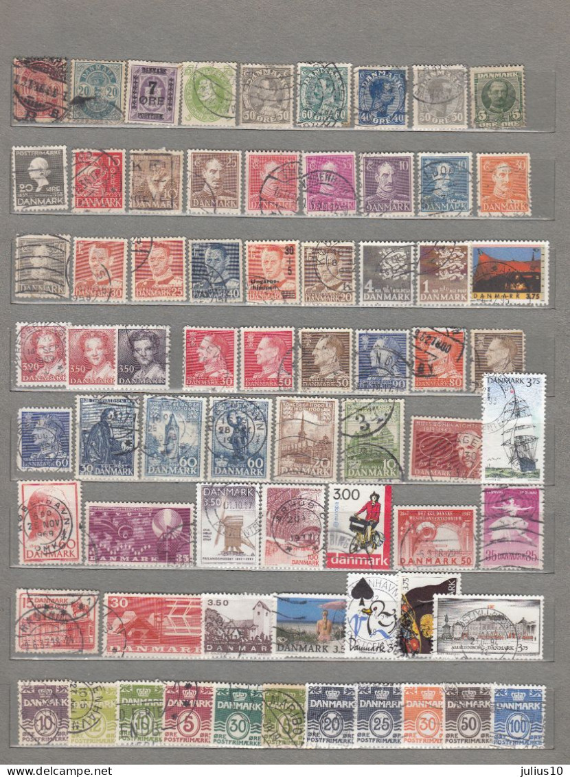 DANMARK DENMARK Used Gestempelt Different (o) Stamps Lot #1530 - Collezioni