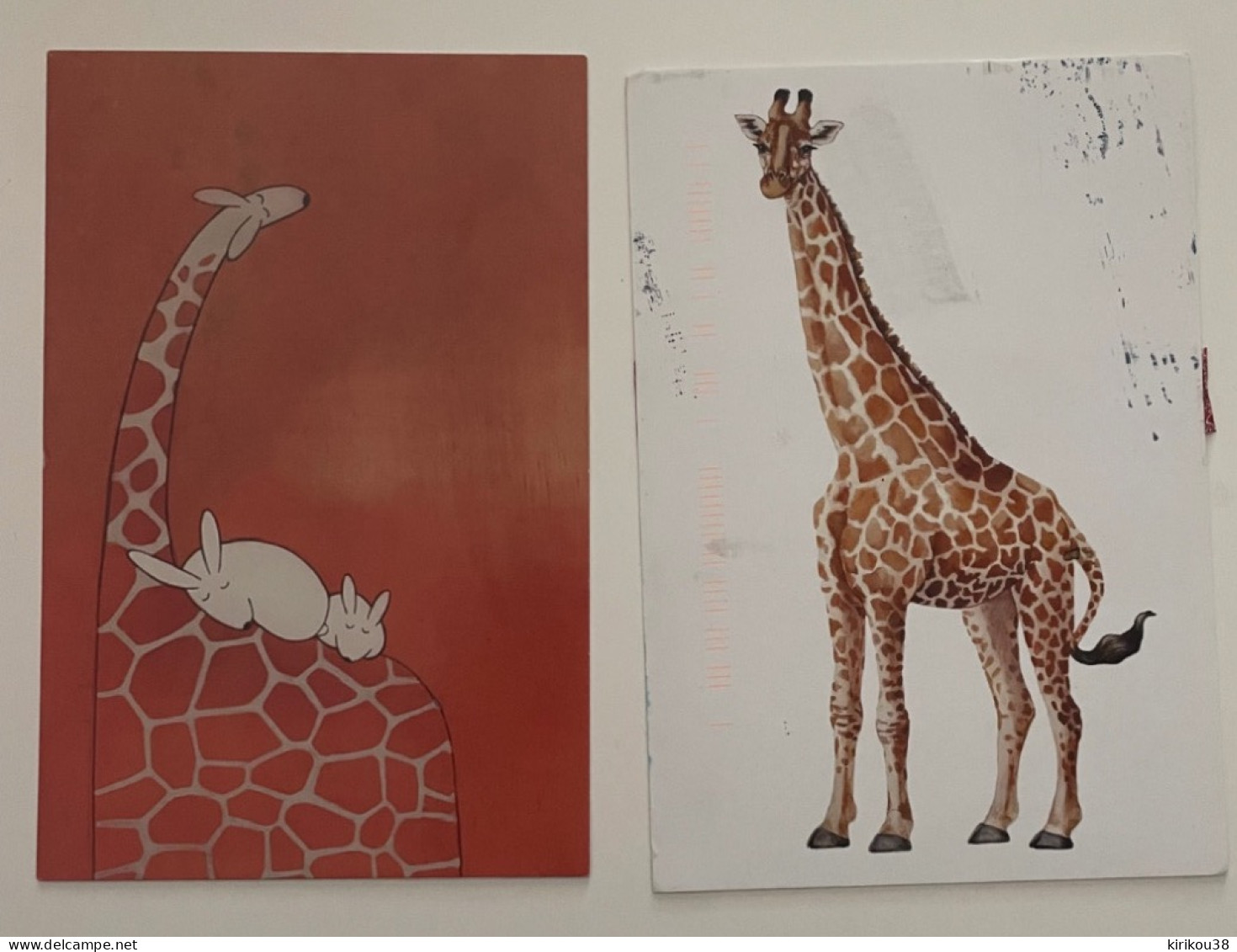 20 Cartes Postales Monde Thème Girafes - Giraffes