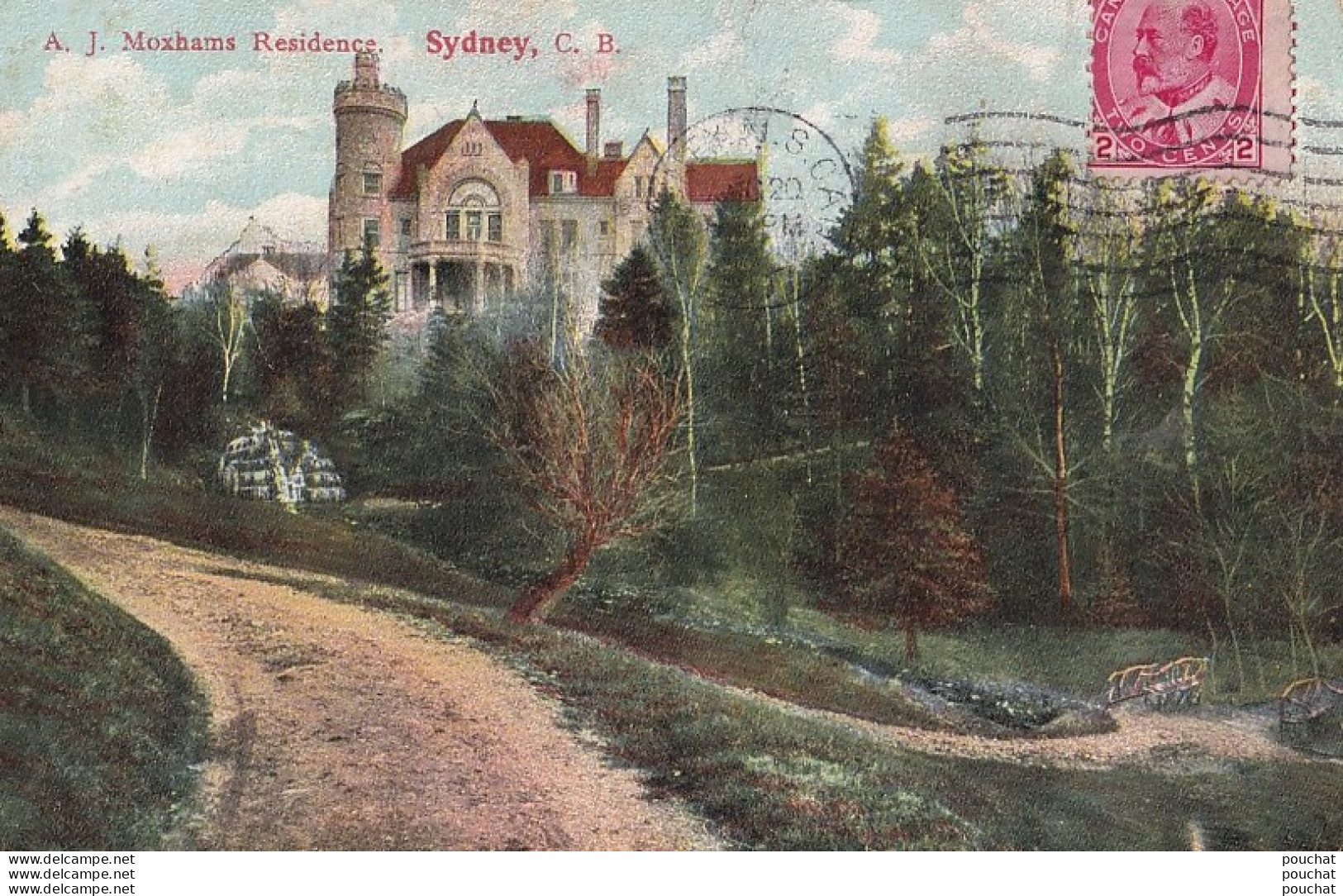 07- CANADA  -  SYDNEY , C. B. - A. J. MOXHAMS RESIDENCE - ( 2 SCANS ) - Cape Breton