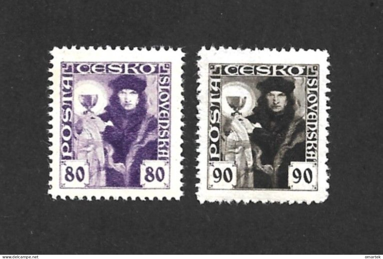 Czechoslovakia 1920. MNH ** Mi 181-182 Sc 74-75 Hussite Preist. Tschechoslowakei C20 - Unused Stamps