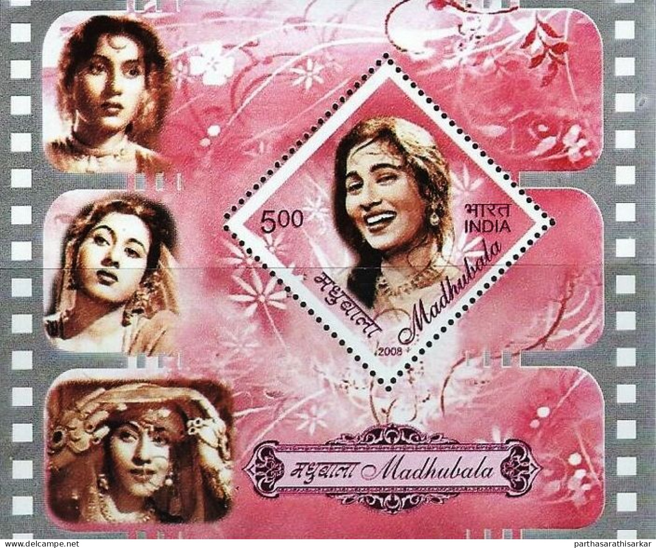 INDIA 2008 MADHUBALA INDIAN FILM ACTRESS MINIATURE SHEET MS MNH - Unused Stamps