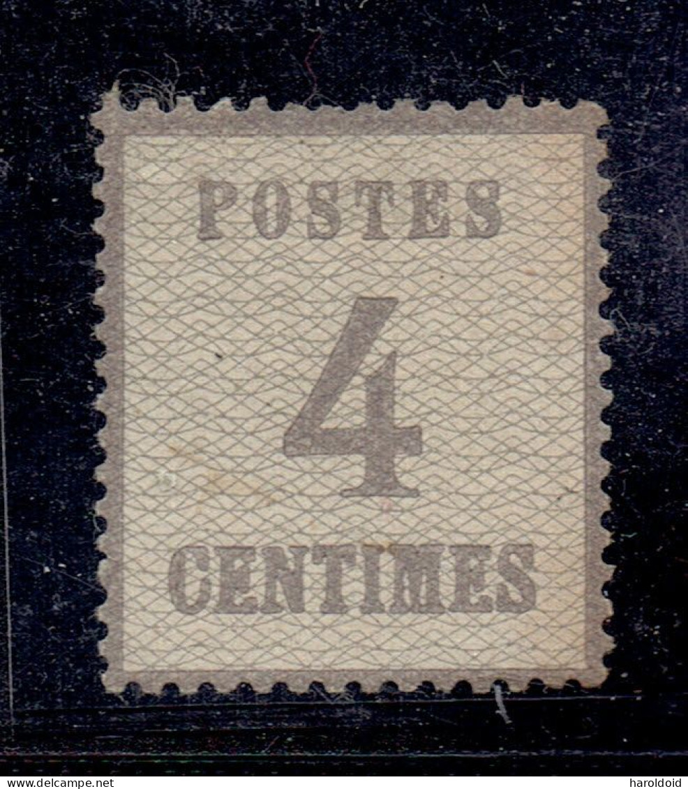 ALSACE LORRAINE - N°3 X GROSSE CHARNIERE - PARTIE DE GOMME BRUNE - BON CENTRAGE - Neufs