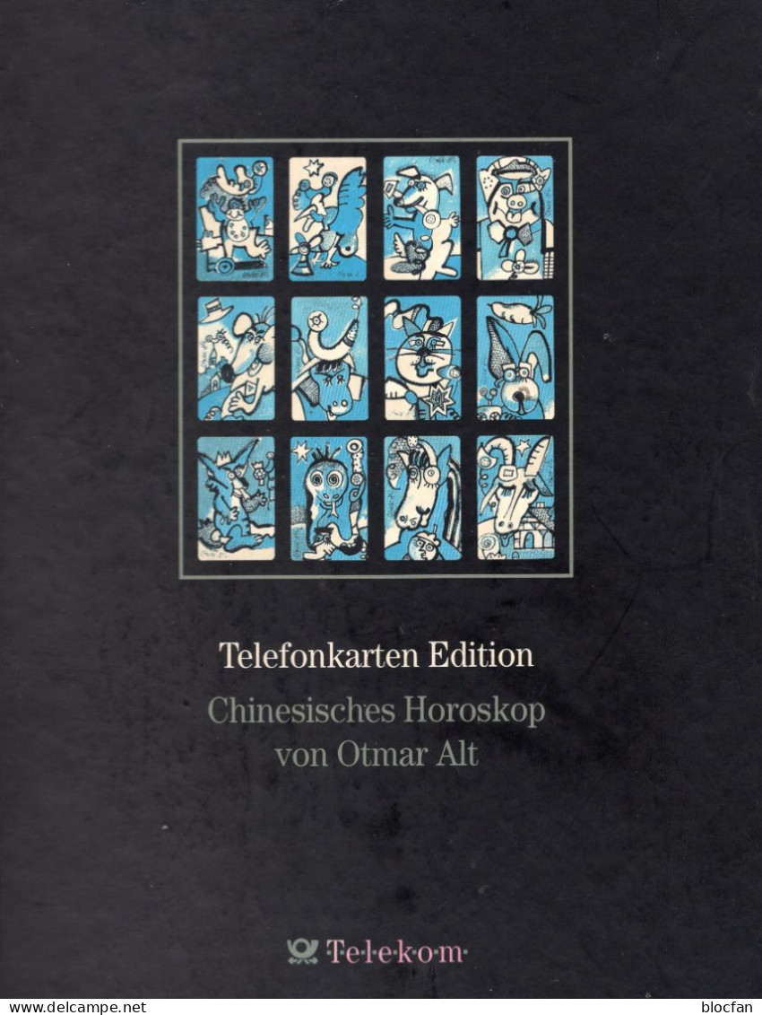 Horoskop 1994 TK P06-P14.94 ** 400€ China-Tierkreis Rat Hase Ox Dog Horse Cat Pig Alt Book TC Ascendent Telecard Germany - Zodiac