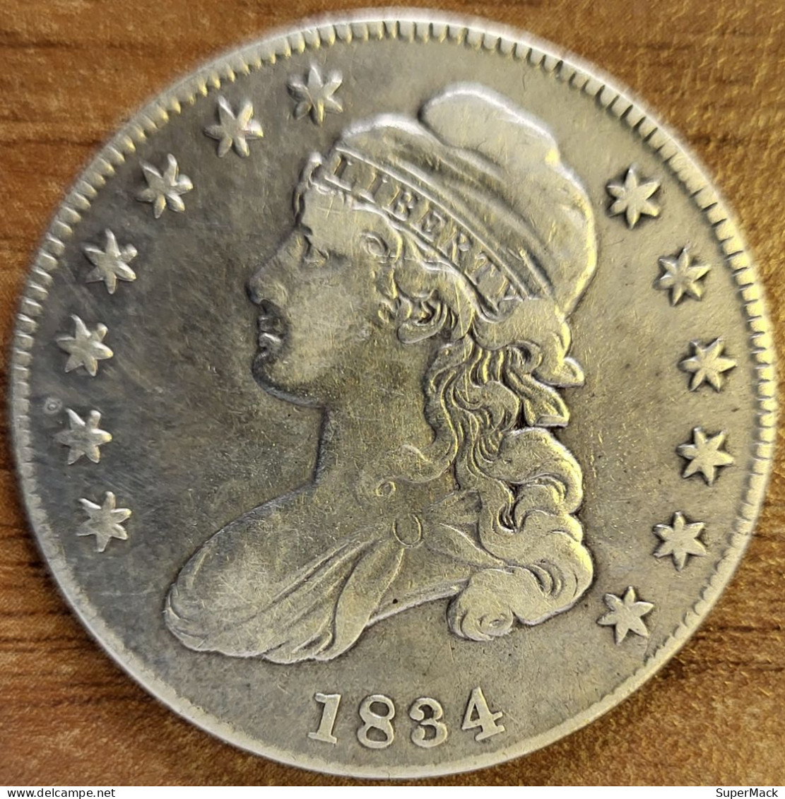 États-Unis 1/2 Dollar 1834 Ag.892,4 Small Date,Small Stars,Small Letters KM#37 SPL - 1794-1839: Early Halves (Prémices)