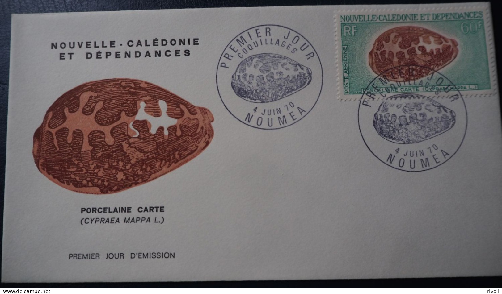 NOUVELLE CALEDONIE - FDC 1970 - PA116 PORCELAINE CARTE - Covers & Documents