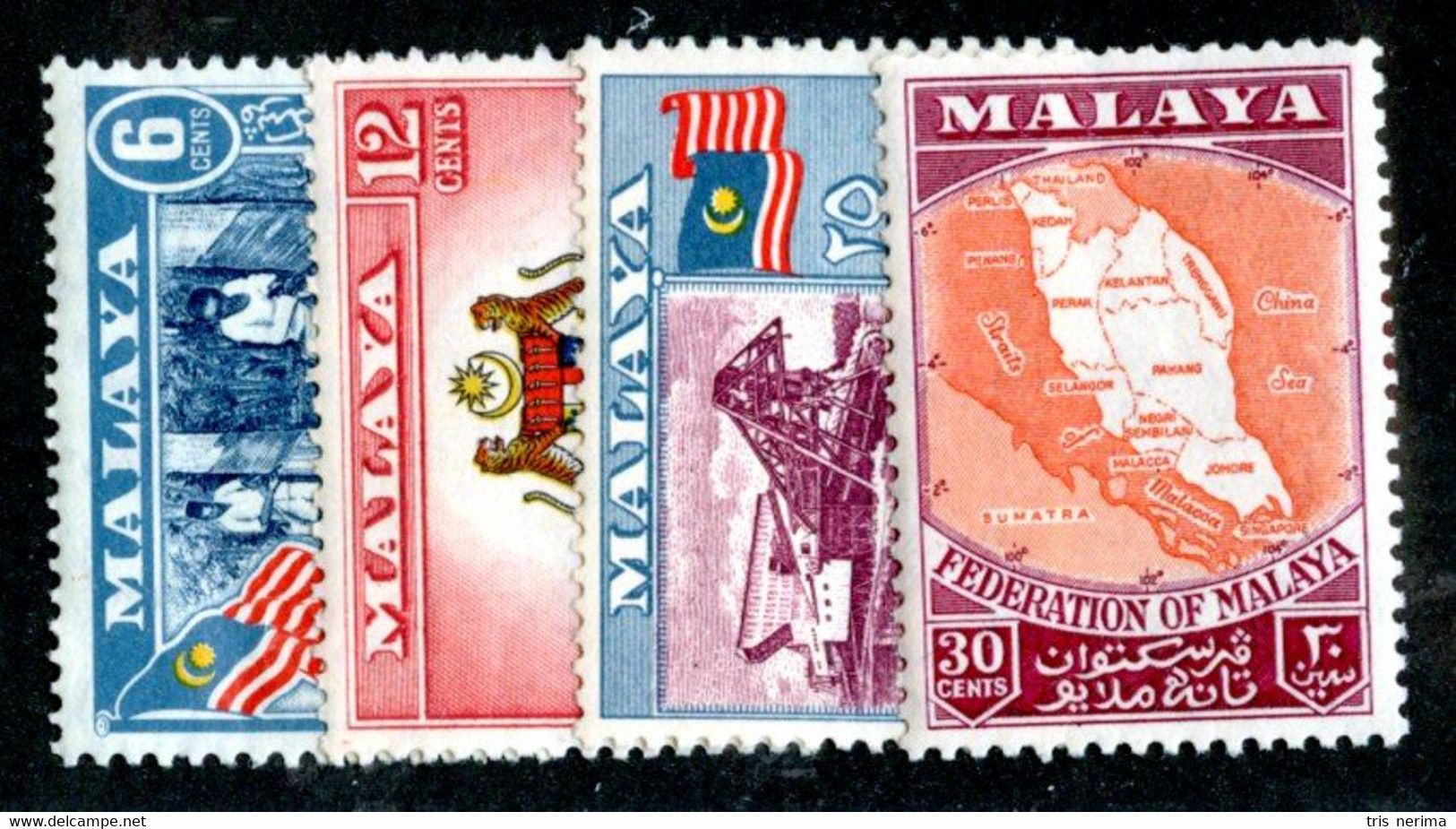 423 BCx Malaya 1957 Scott.80/83 Mnh** ( All Offers 20% Off! ) - Malaya (British Military Administration)