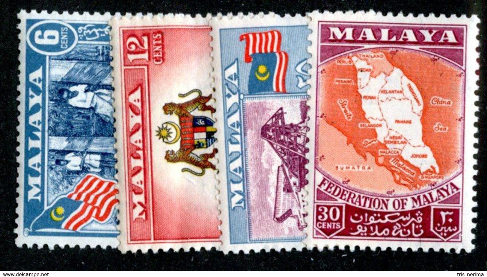 424 BCx Malaya 1957 Scott.80/83 Mnh** ( All Offers 20% Off! ) - Malaya (British Military Administration)