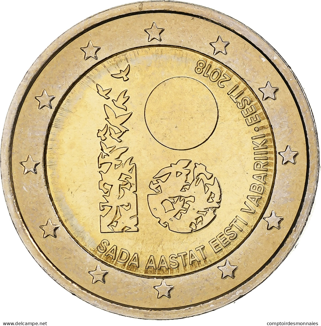 Estonie, 2 Euro, Independence Of Estonia, 2018, SPL+, Bimétallique - Estonie