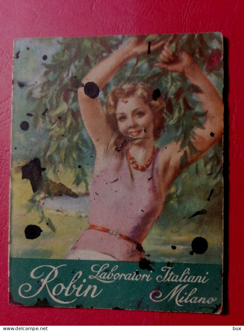 1934 Laboratori Italiani Milano Iodone Robin Pubblicità Farmacia Calendarietto Tascabile - Petit Format : 1921-40