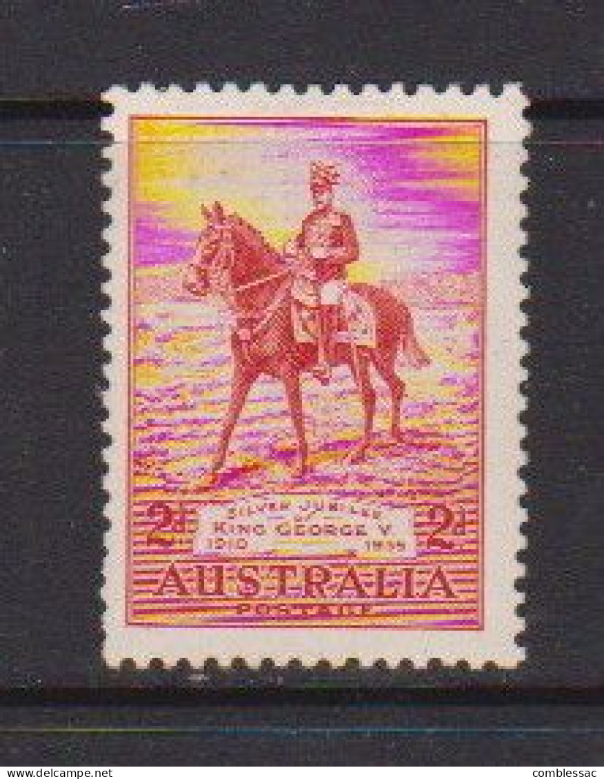 AUSTRALIA    1935    Silver  Jubilee    2d  Red    MH - Ongebruikt