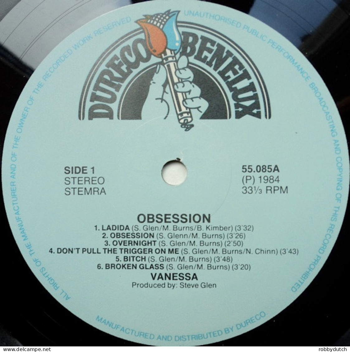 * LP *  VANESSA - OBSESSION (Holland 1984 EX-) - Disco, Pop