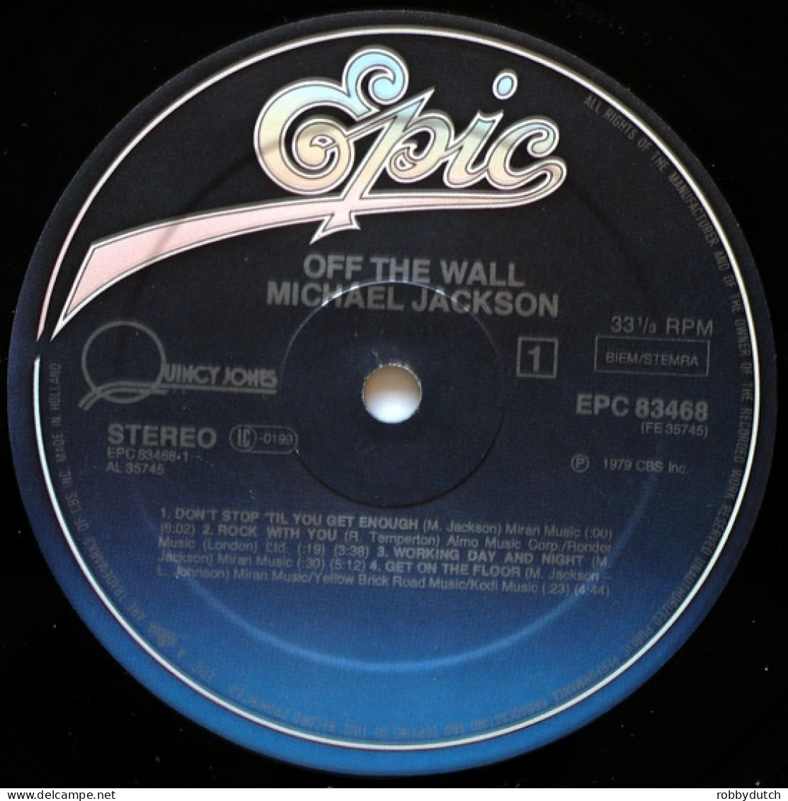 * LP *  MICHAEL JACKSON - OFF THE WALL (Europe 1979 EX-) - Soul - R&B