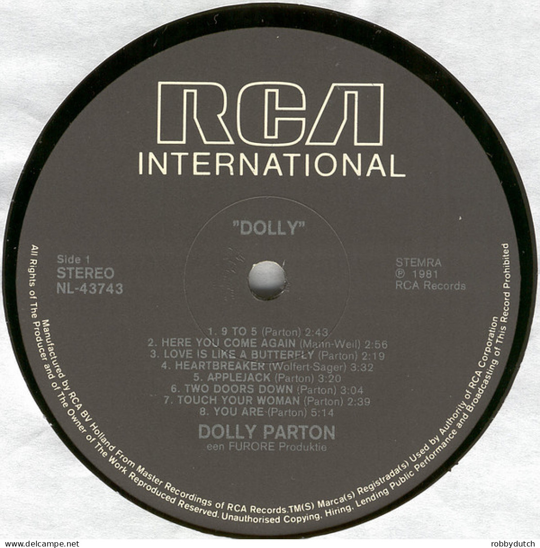 * LP *  DOLLY PARTON - DOLLY (Holland 1981 EX!) - Country Et Folk