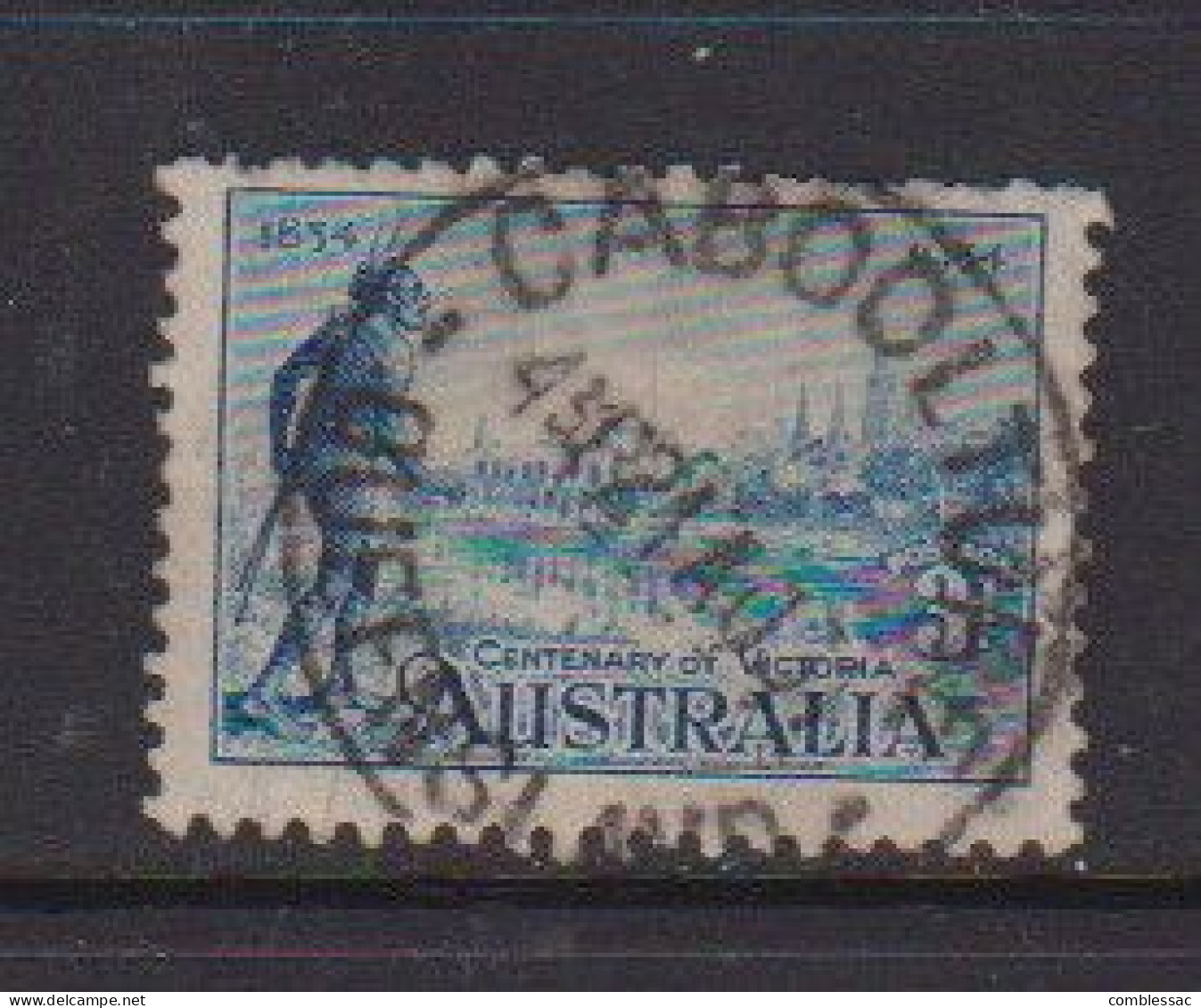 AUSTRALIA    1934    Centenary  Of  Victoria    3d  Blue    USED - Used Stamps