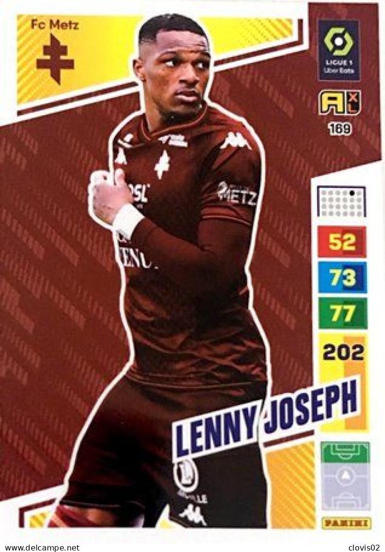 169 Lenny Joseph - FC Metz - Panini Adrenalyn XL 2023-2024 Ligue 1 - Trading Cards