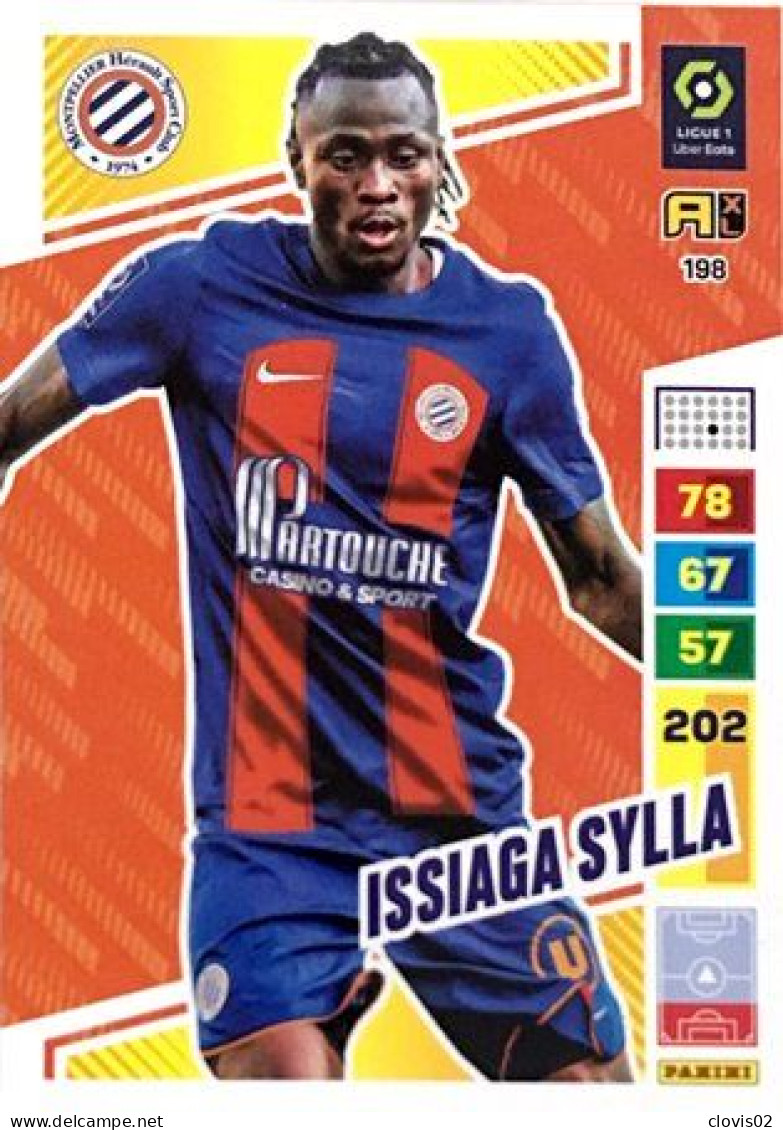 198 Issiaga Sylla - Montpellier Hérault SC - Panini Adrenalyn XL 2023-2024 Ligue 1 - Trading Cards