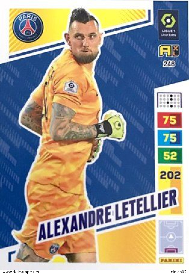 Trading Cards - 246 Alexandre Letellier - Paris Saint-Germain