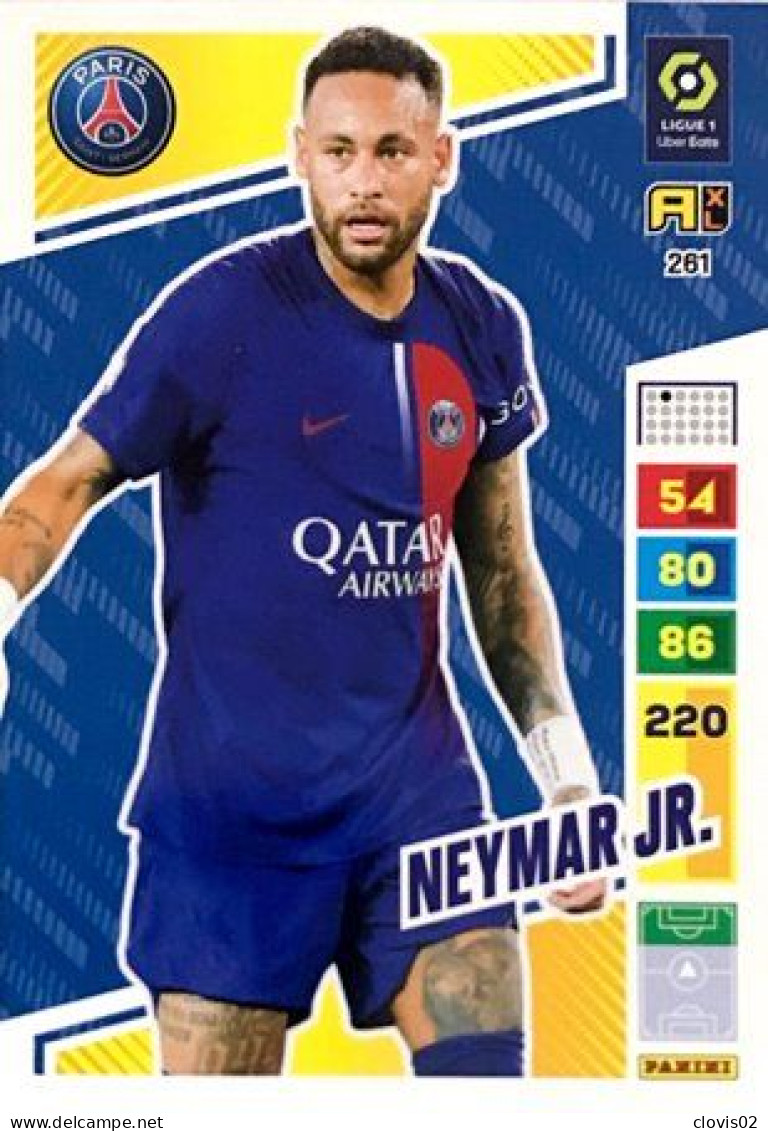 Trading Cards - 261 Neymar Jr - Paris Saint-Germain - Panini