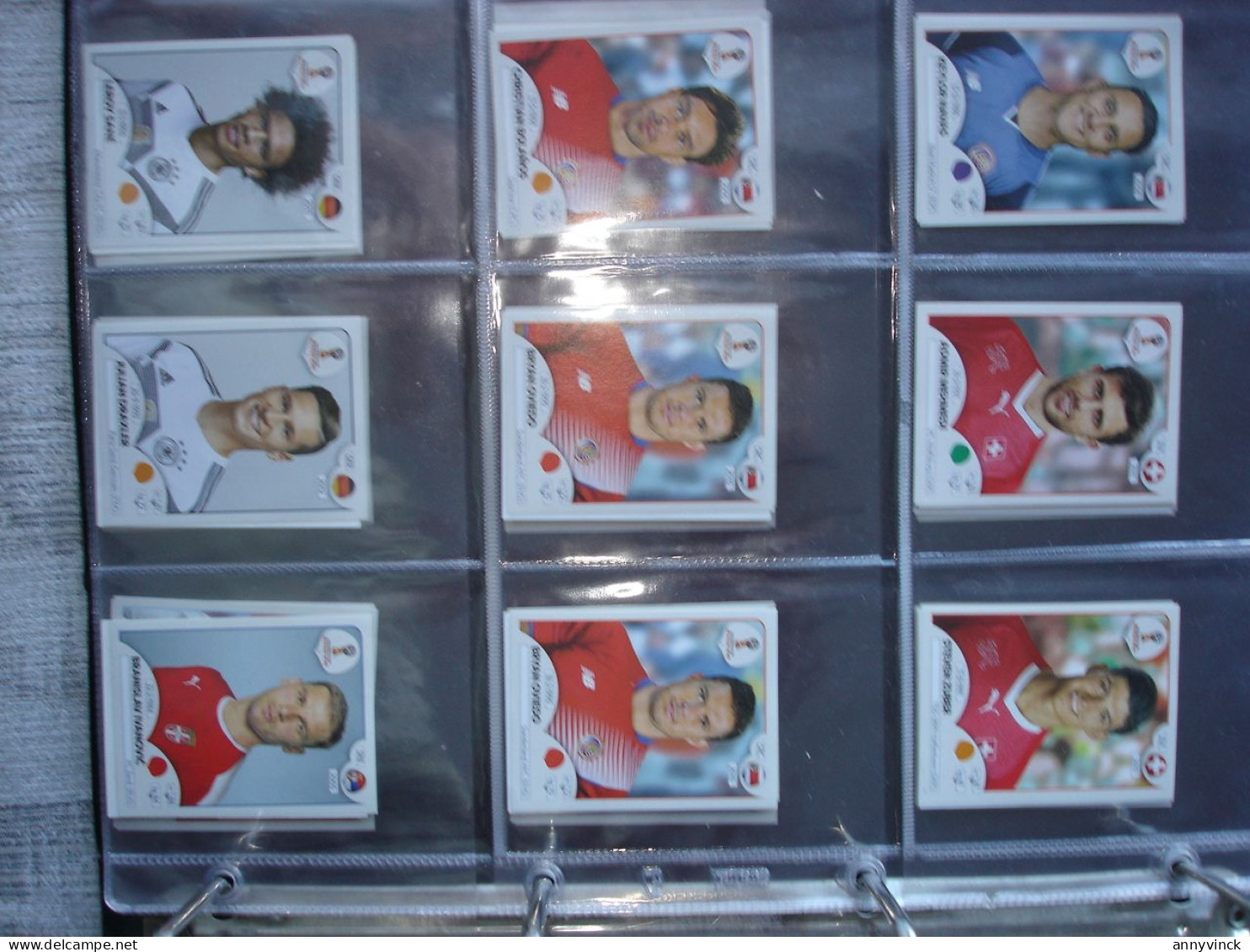 Panini & Familie 680 losse stickers Euro 2008/2016, Fifa world 2018 met dubbels & Red Devils reeks 2014 volledig