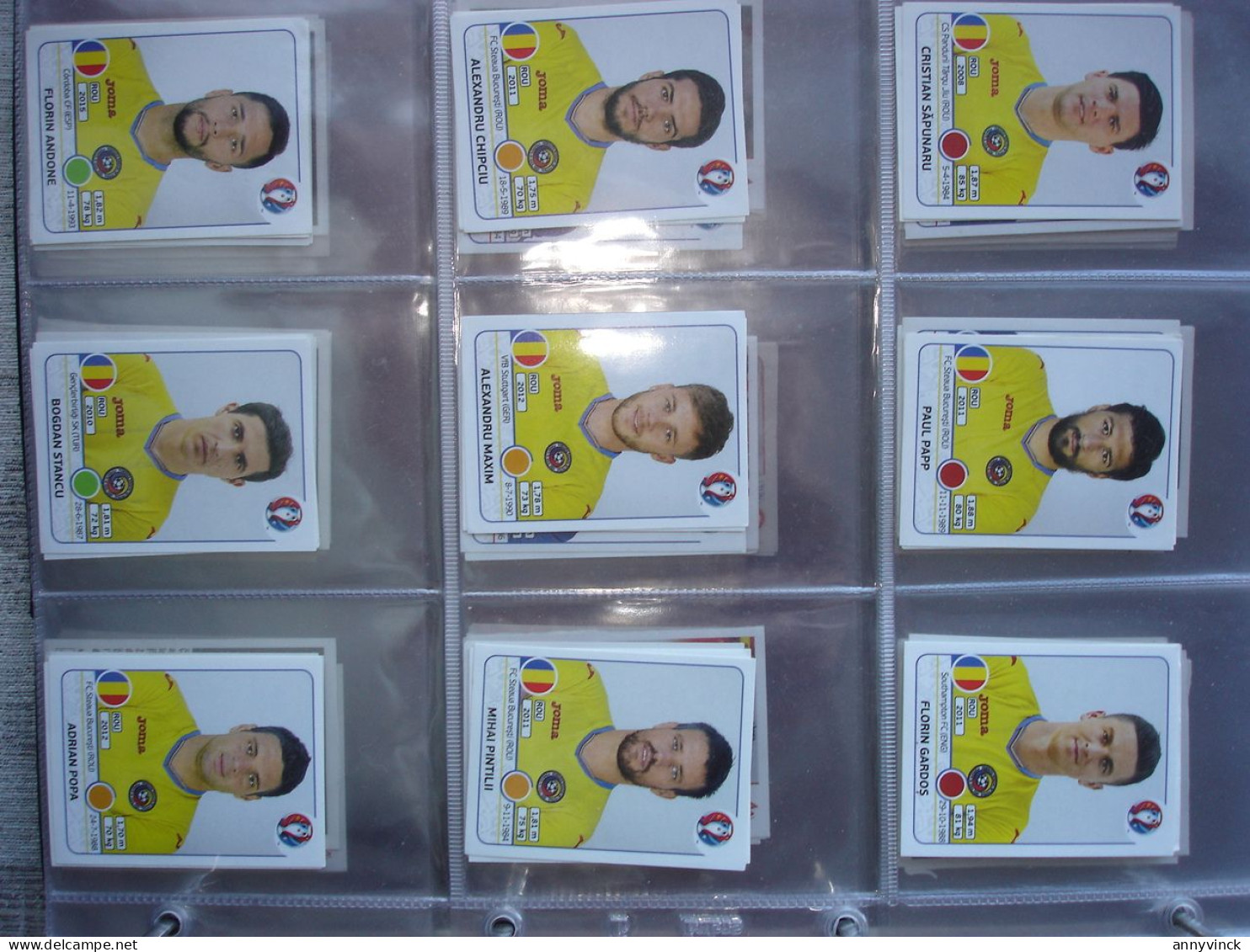 Panini & Familie 680 losse stickers Euro 2008/2016, Fifa world 2018 met dubbels & Red Devils reeks 2014 volledig