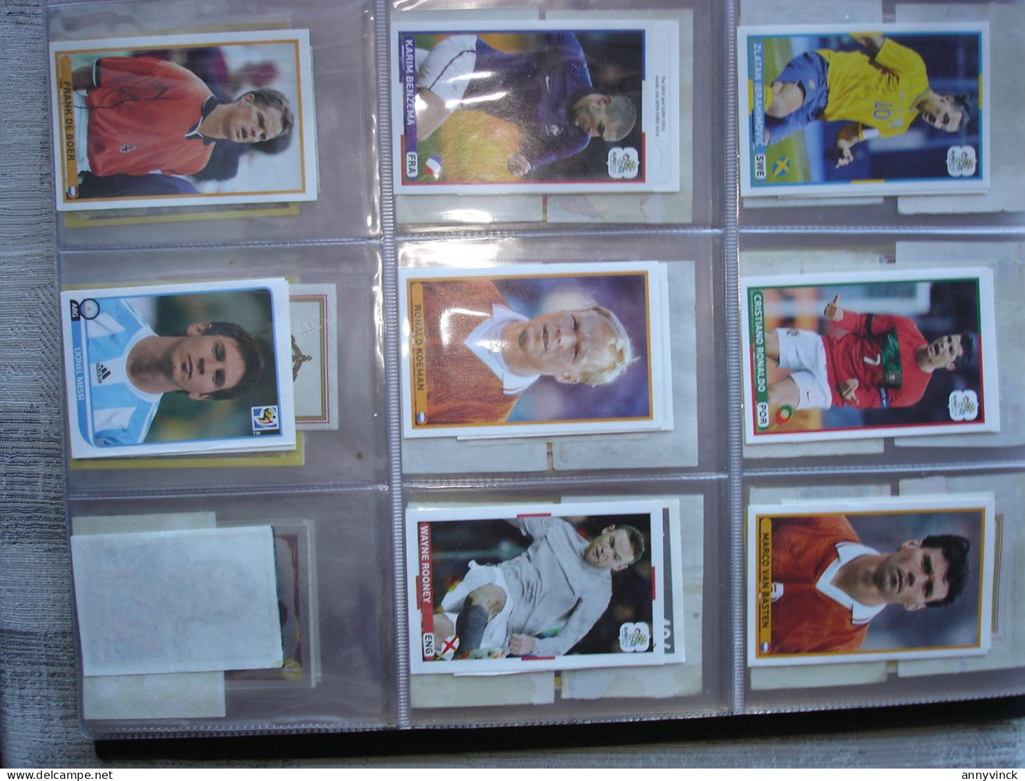 Panini & Familie 680 losse stickers Euro 2008/2016, Fifa world 2018 met dubbels & Red Devils reeks 2014 volledig