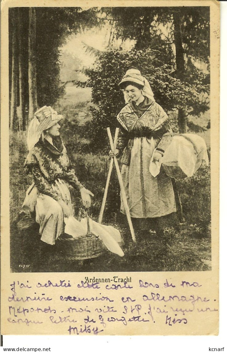 CP De ARDENNEN - Tracht " Cachets Gratté De Fortune De HOUFFALIZE Et VIELSALM 1919 " - Vielsalm