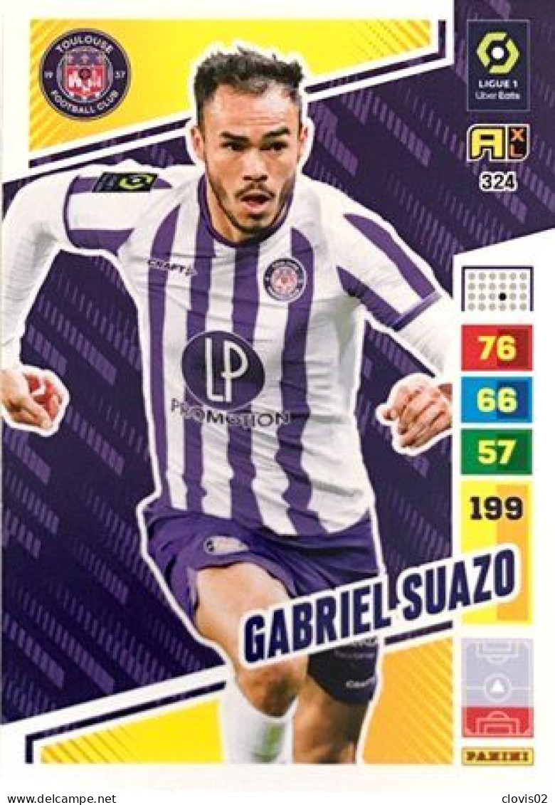 324 Gabriel Suazo - Toulouse FC - Panini Adrenalyn XL 2023-2024 Ligue 1 - Trading Cards