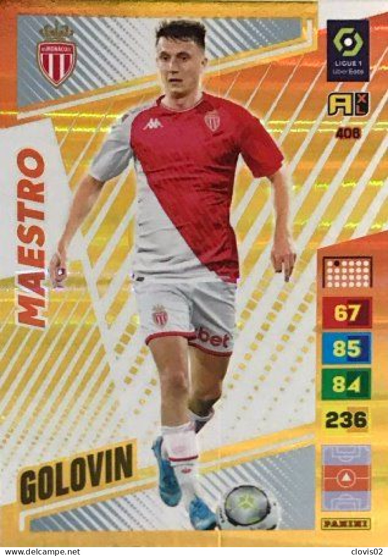 406 Aleksandr Golovin - AS Monaco - Maestro - Panini Adrenalyn XL 2023-2024 Ligue 1 - Trading Cards